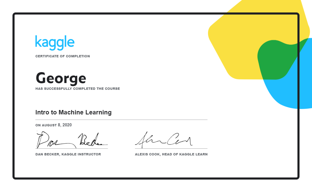 George - Intro to Machine Learning